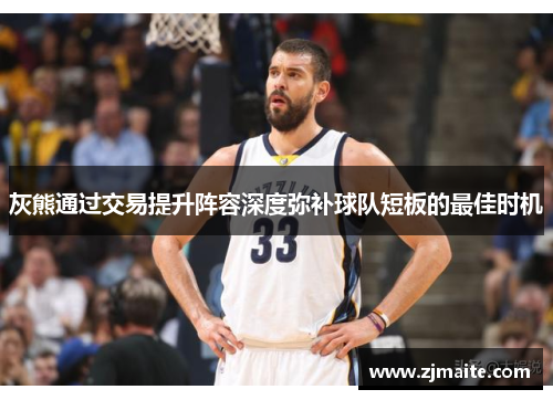灰熊通过交易提升阵容深度弥补球队短板的最佳时机